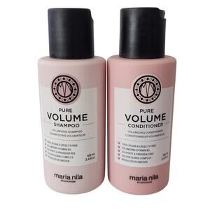 Maria Nila Pure Volume Shampoo & Conditioner Set 100 ml Vegan Sulfate-Free New